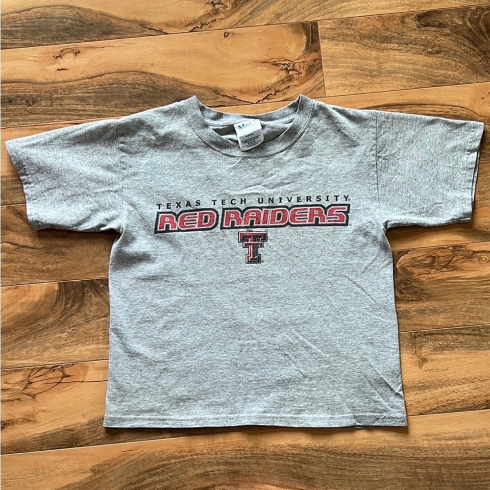 Vintage 80s/90s Texas Tech Red Raiders Youth tee M 10-12 or small cropped adult
